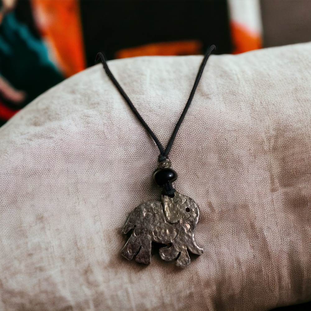 Elephant pendant by Paris designer Jacky de G